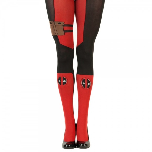 Marvel Comics Deadpool 1 Pair Women's Tights - Picture 2 of 4